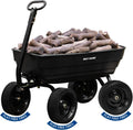 BILT HARD 1200 lb Poly Garden Dump Cart - 7 Cu Ft Heavy Duty