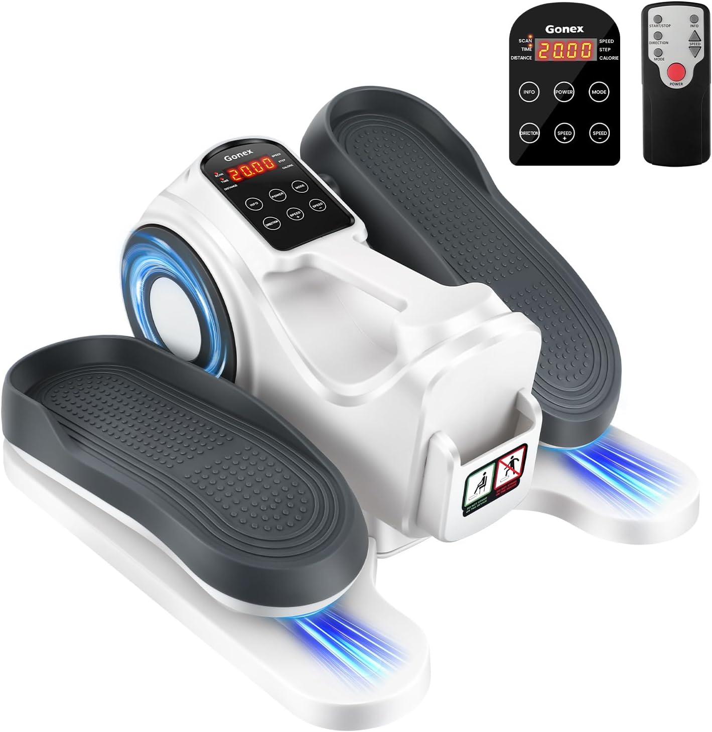Gonex Seated Pedal Exerciser - 10 Resistance & Speed Levels