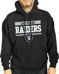 Charcoal Gameday Hooded Sweatshirt for Men - Raiders Fleece