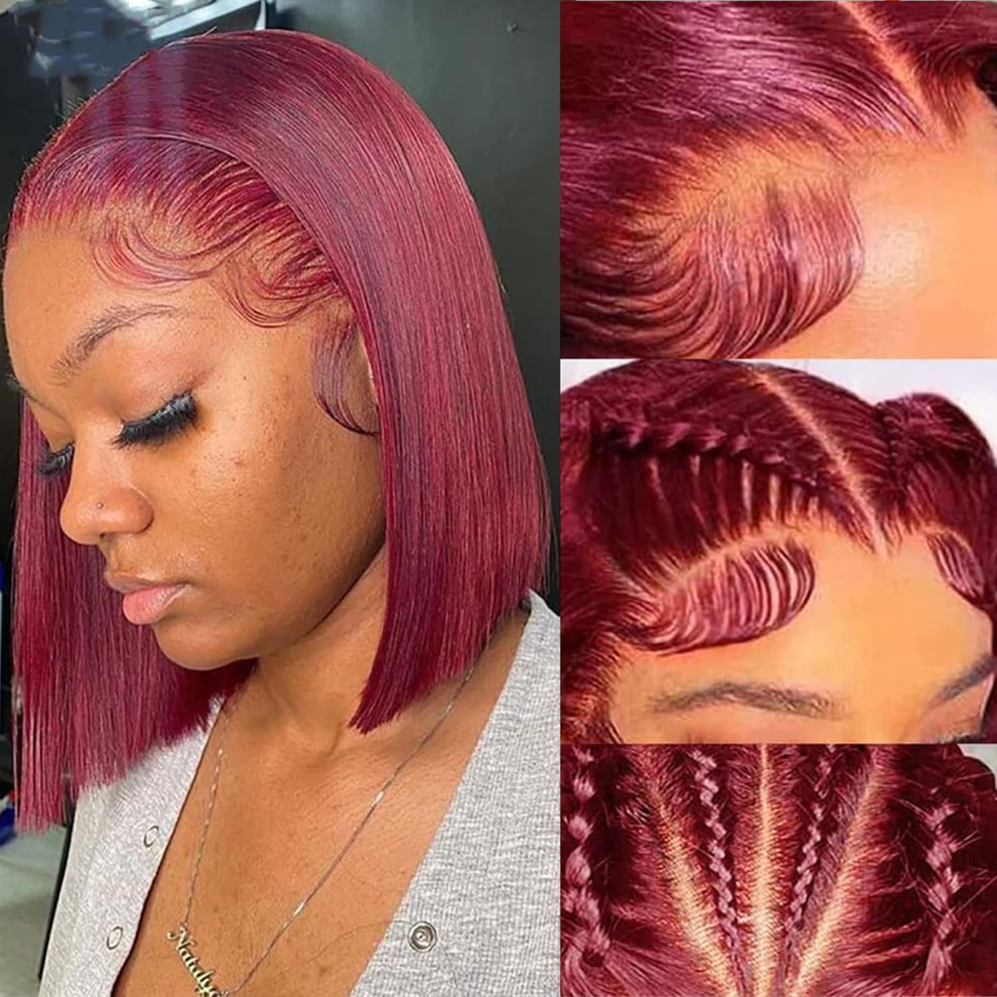 99J Burgundy Lace Front Wigs Human Hair for Stylish Looks