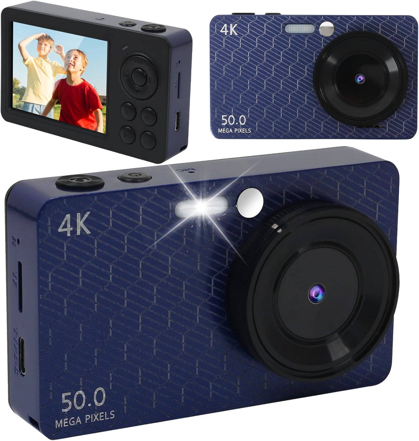 48MP Kids Camera with 16X Zoom - Anti Shake, Auto Focus, Video Recording - Perfect Gift!