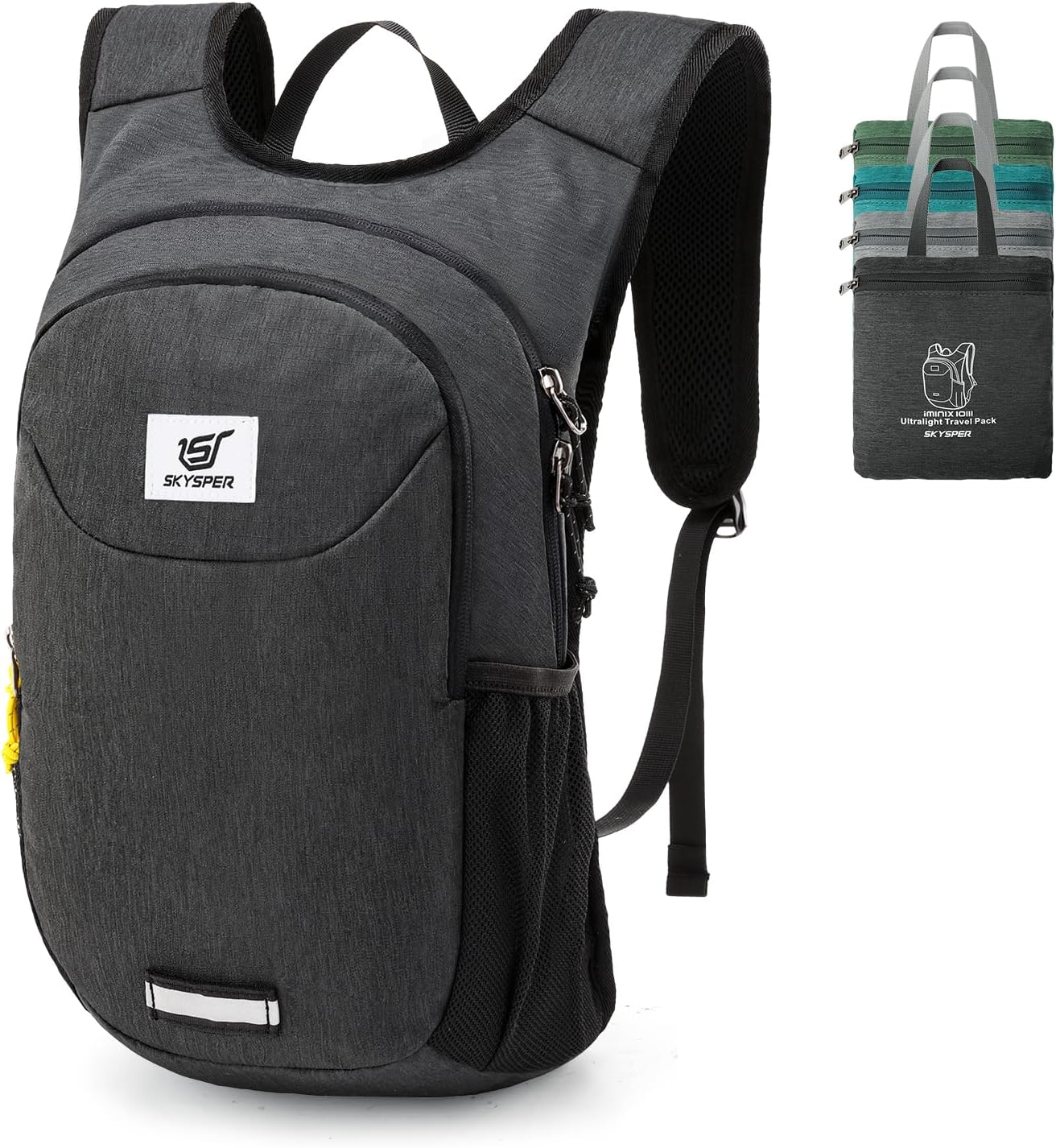 SKYSPER 10L Packable Hiking Backpack: Lightweight & Foldable