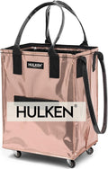 Reusable Grocery Bag On Wheels (Medium, Rose Gold) - Rolling Tote
