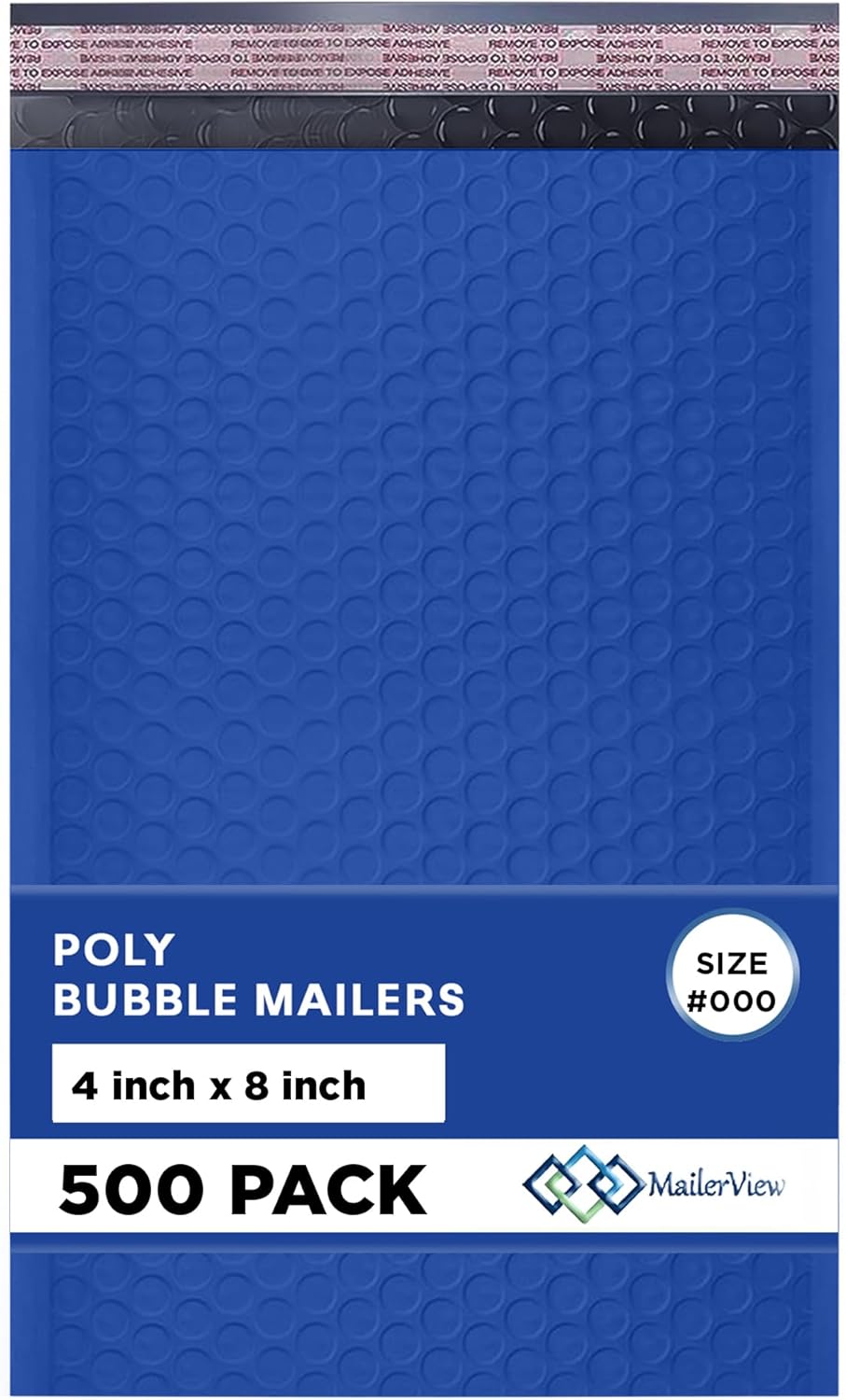 Royal Blue Small Bubble Mailers 4x8 Inch for Secure Shipping