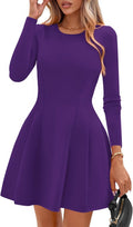 PRETTYGARDEN Long Sleeve Mini Dress - Flattering Fall Knit Babydoll