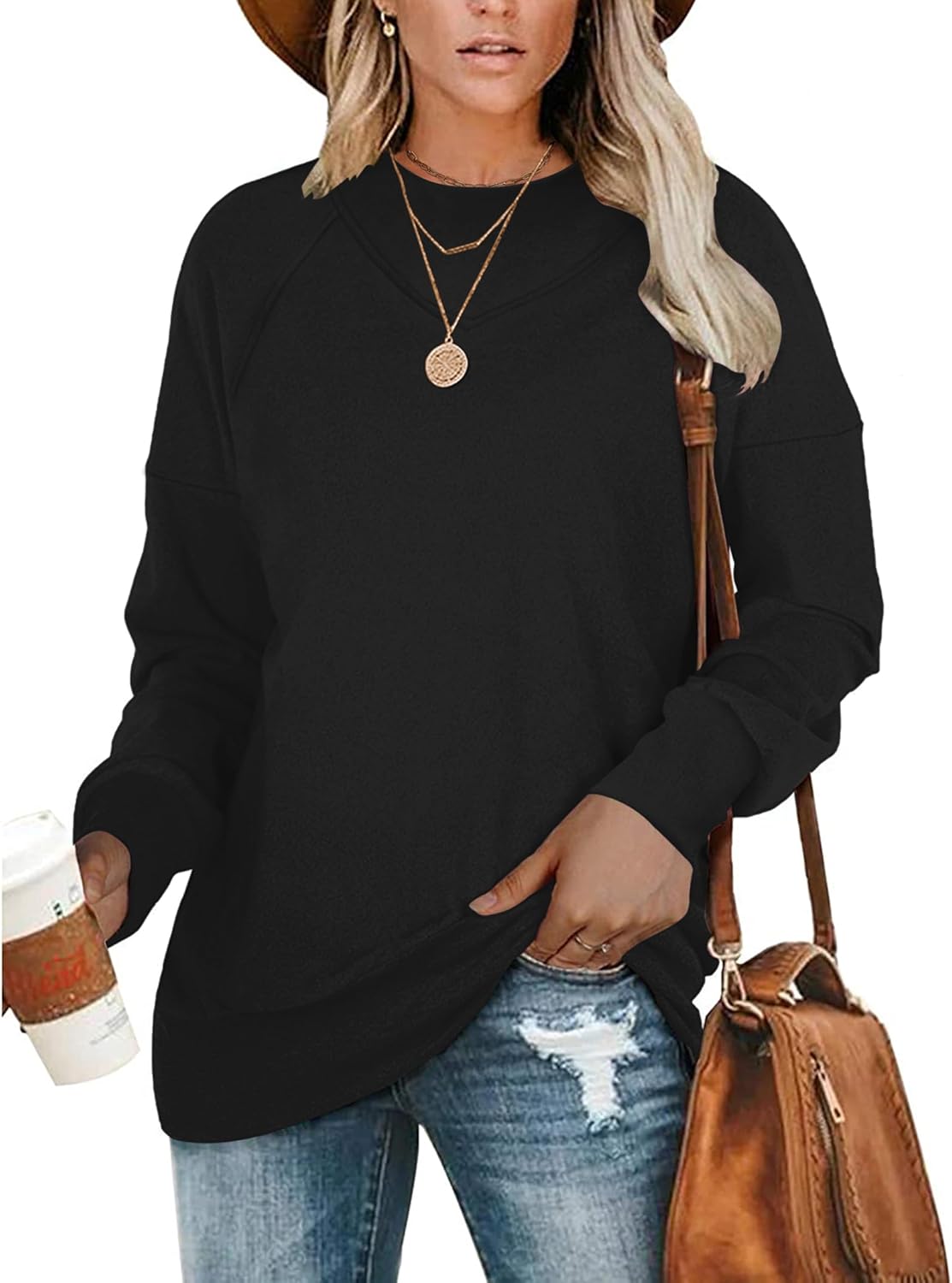 MOLERANI Women's Cozy Oversized Sweatshirt