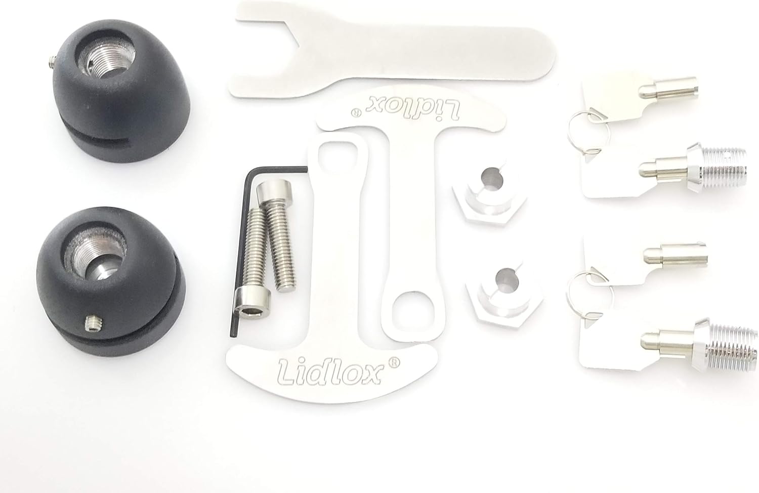 Lidlox Bar End Helmet Locks - Secure Your Helmet Easily!