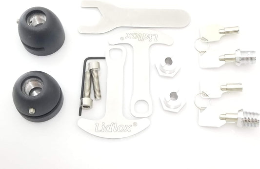 Lidlox Bar End Helmet Locks - Secure Your Helmet Easily!