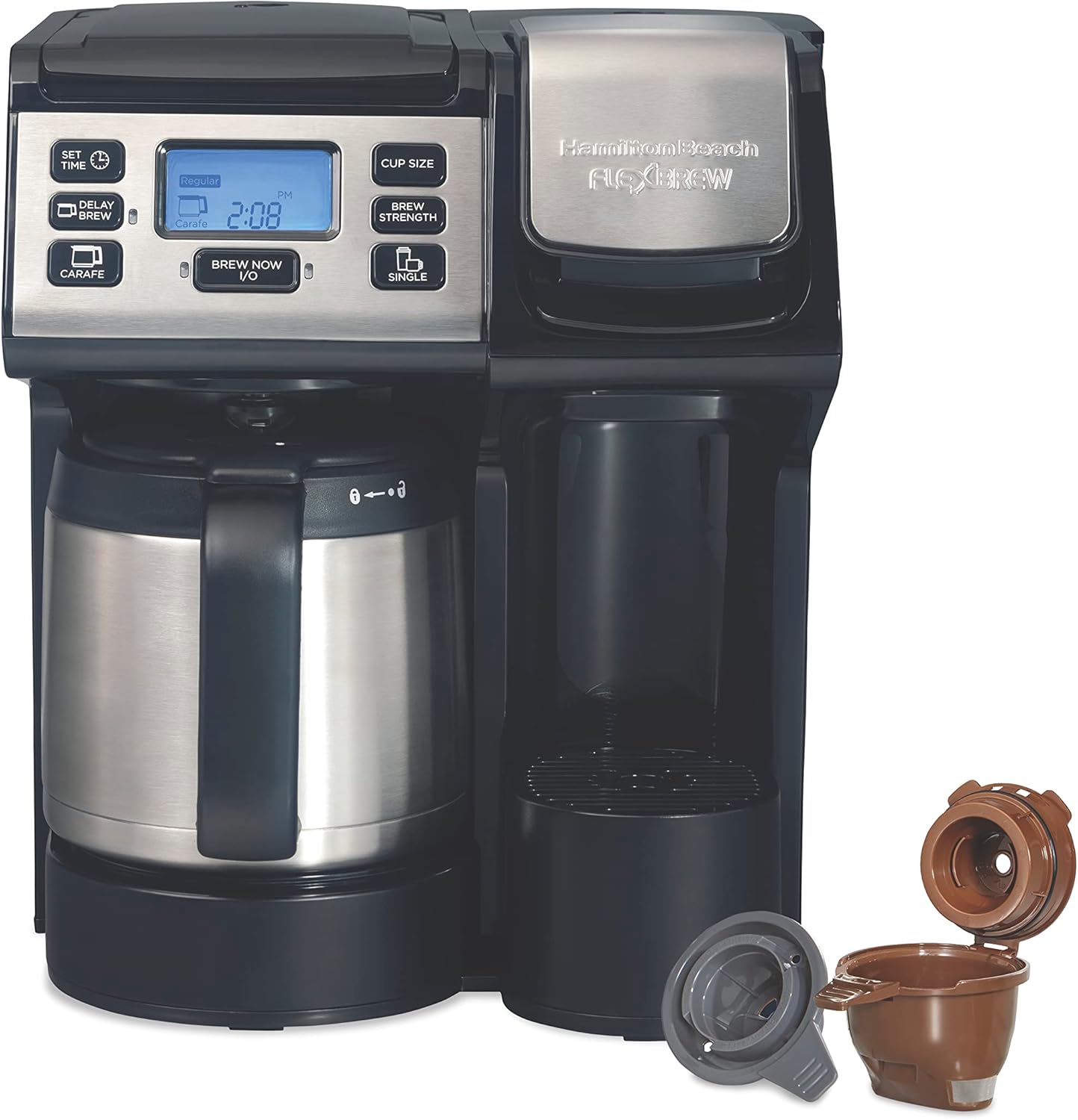 Hamilton Beach FlexBrew Trio 2-Way Coffee Maker - Versatile Brewing Power