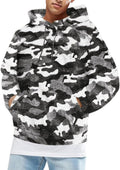 Runcati Mens Fuzzy Sherpa Pullover Hoodie - Warm Casual Fit Men's