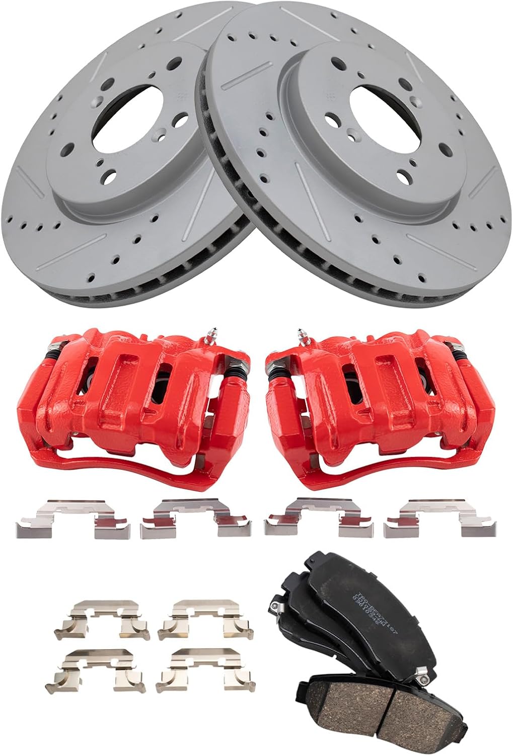 TRQ Front Performance Brake Pad & Rotor Kit for Honda Odyssey