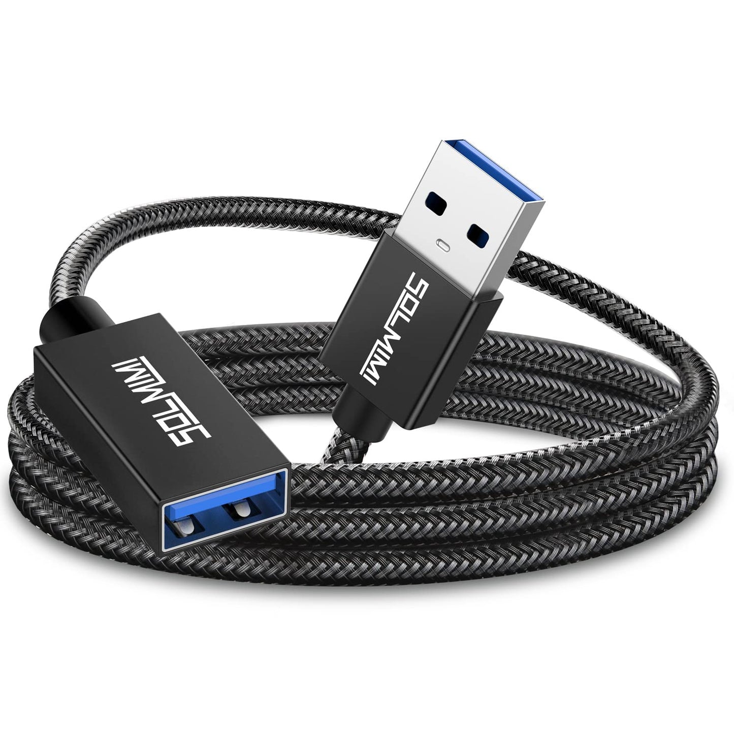 8 FT USB Extension Cable - High-Speed 5Gbps for Gaming & Devices - SOLMIMI