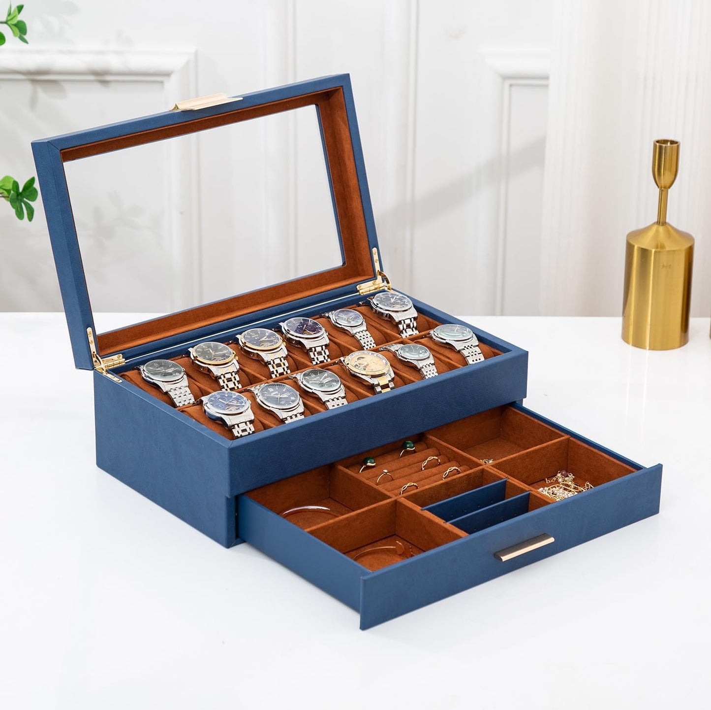 Fienzio Luxury Watch Box - Organize in Style!