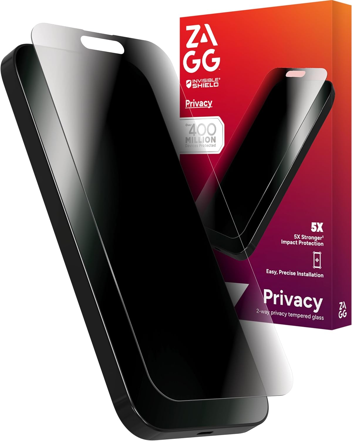 ZAGG Glass Elite Privacy Screen Protector for iPhone 16/15
