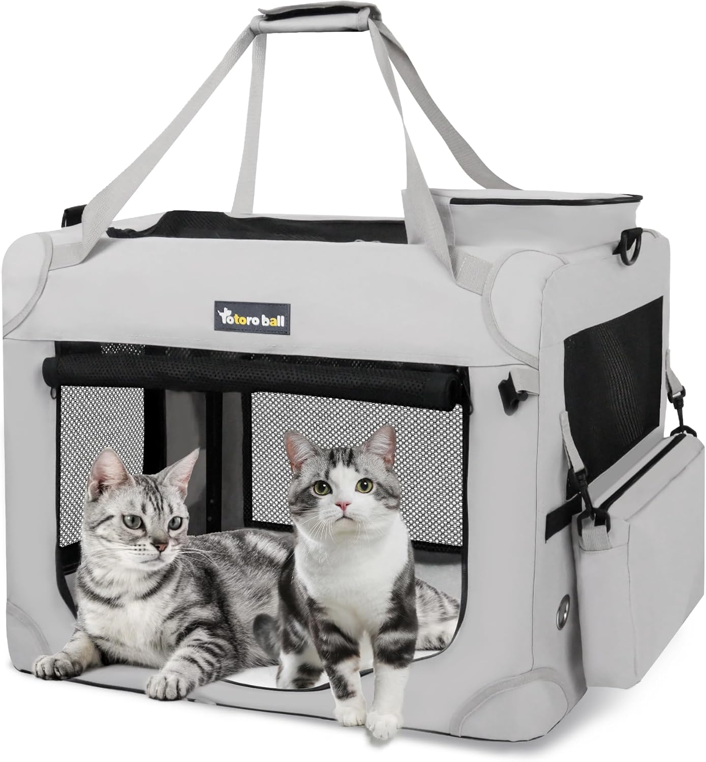 Extra Large Cat Carrier for 2 Cats - Ideal for Travel Comfort