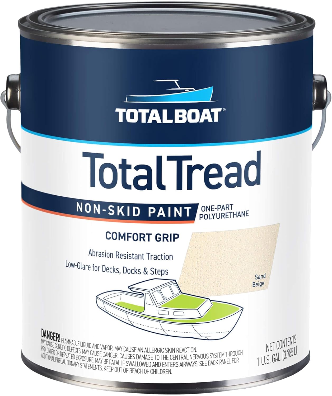 TotalBoat TotalTread Non Skid Deck Paint for Safe Traction