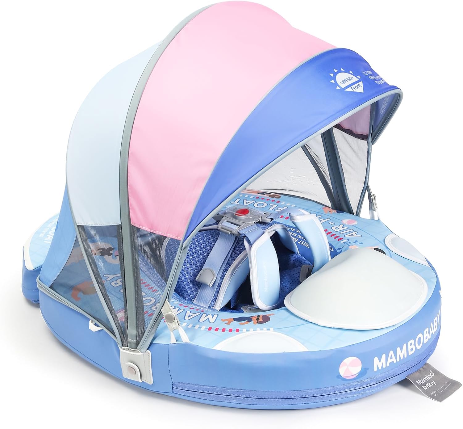 Mambobaby Baby Float with Canopy for Safe Summer Swimming