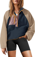 Womens Fuzzy Fleece Pullover Sherpa Button Down - Cozy Layer
