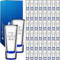Personalized Blue Bottom Shot Glasses Set of 50 - Custom 2 oz Cordial