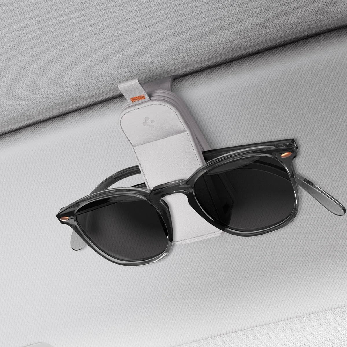 Spigen Magnetic Vegan Leather Sunglass Holder for Car Visor