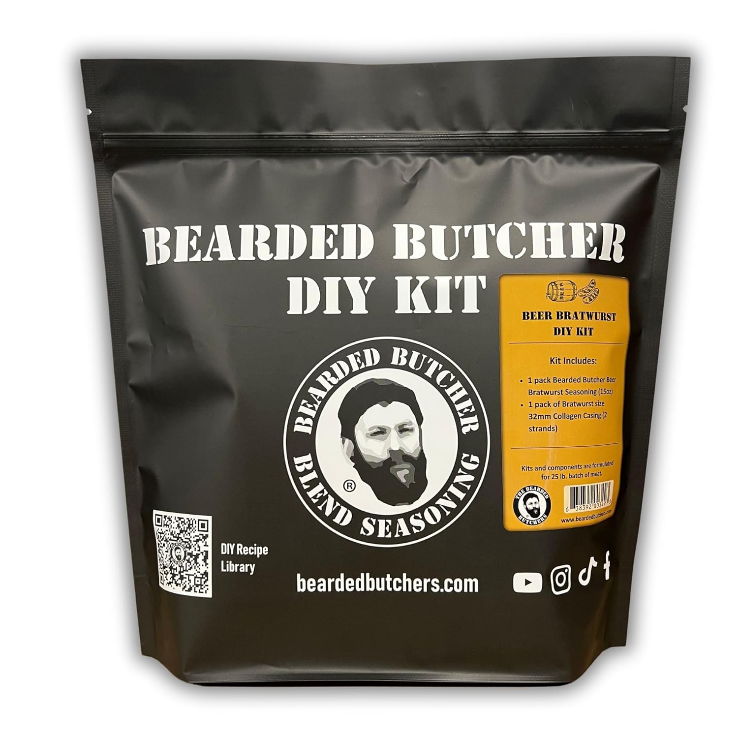 Bearded Butchers Beer Bratwurst DIY Kit for Flavorful Brats