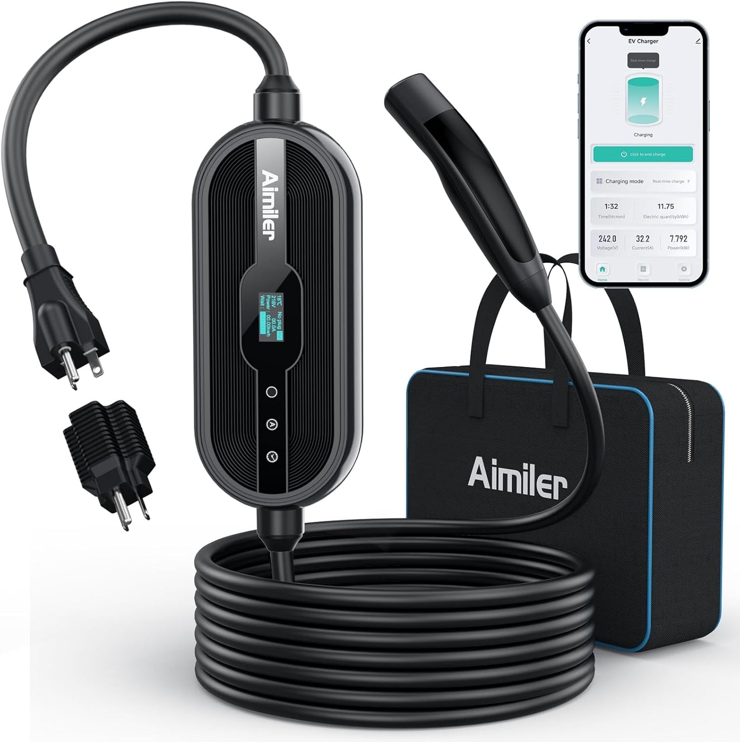 AIMILER Portable WiFi Electric Car Charger