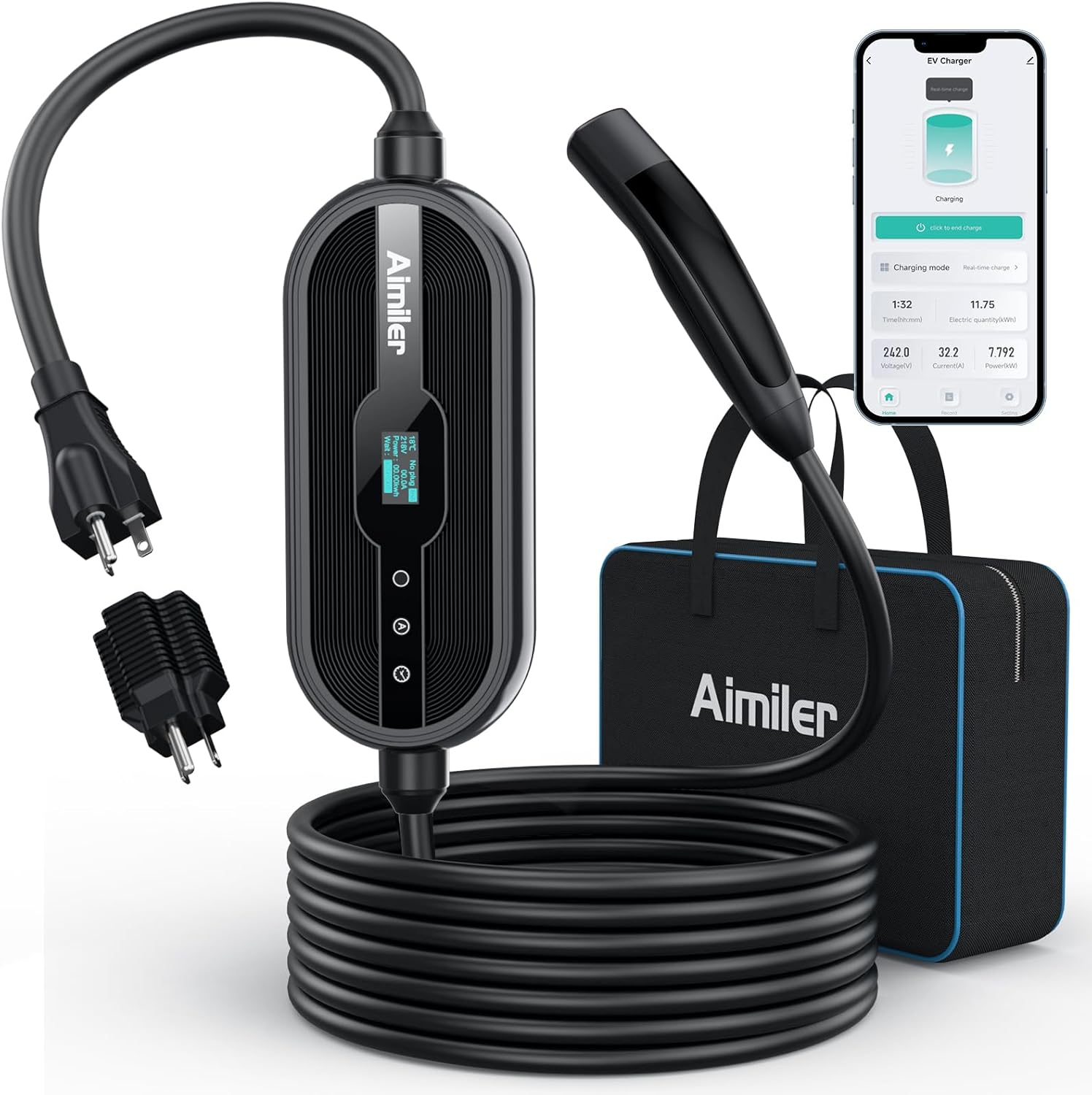 AIMILER Portable WiFi Electric Car Charger