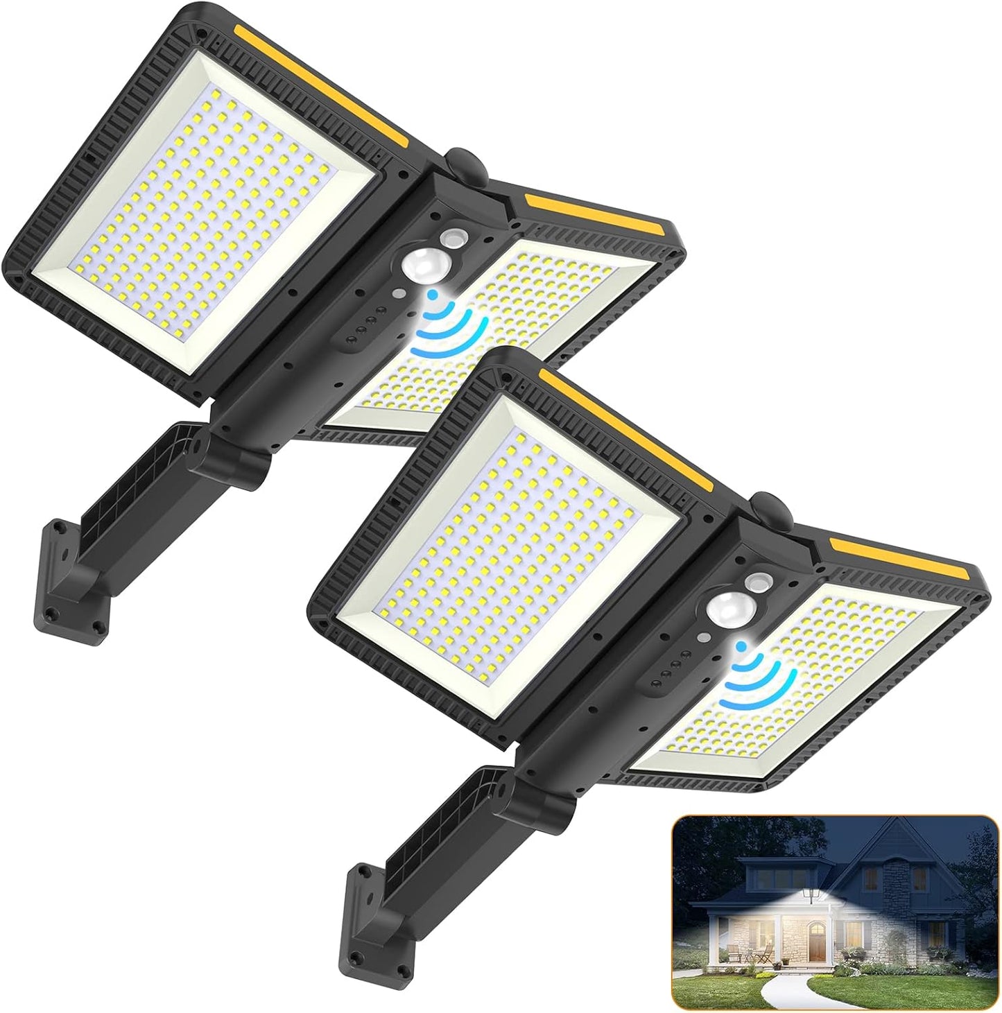 Ropelux Solar Outdoor Lights with Motion Sensor and 5 Modes