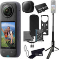 Insta360 X4 Tripod Selfie Stick Bundle with 128GB - 8K 360 Action