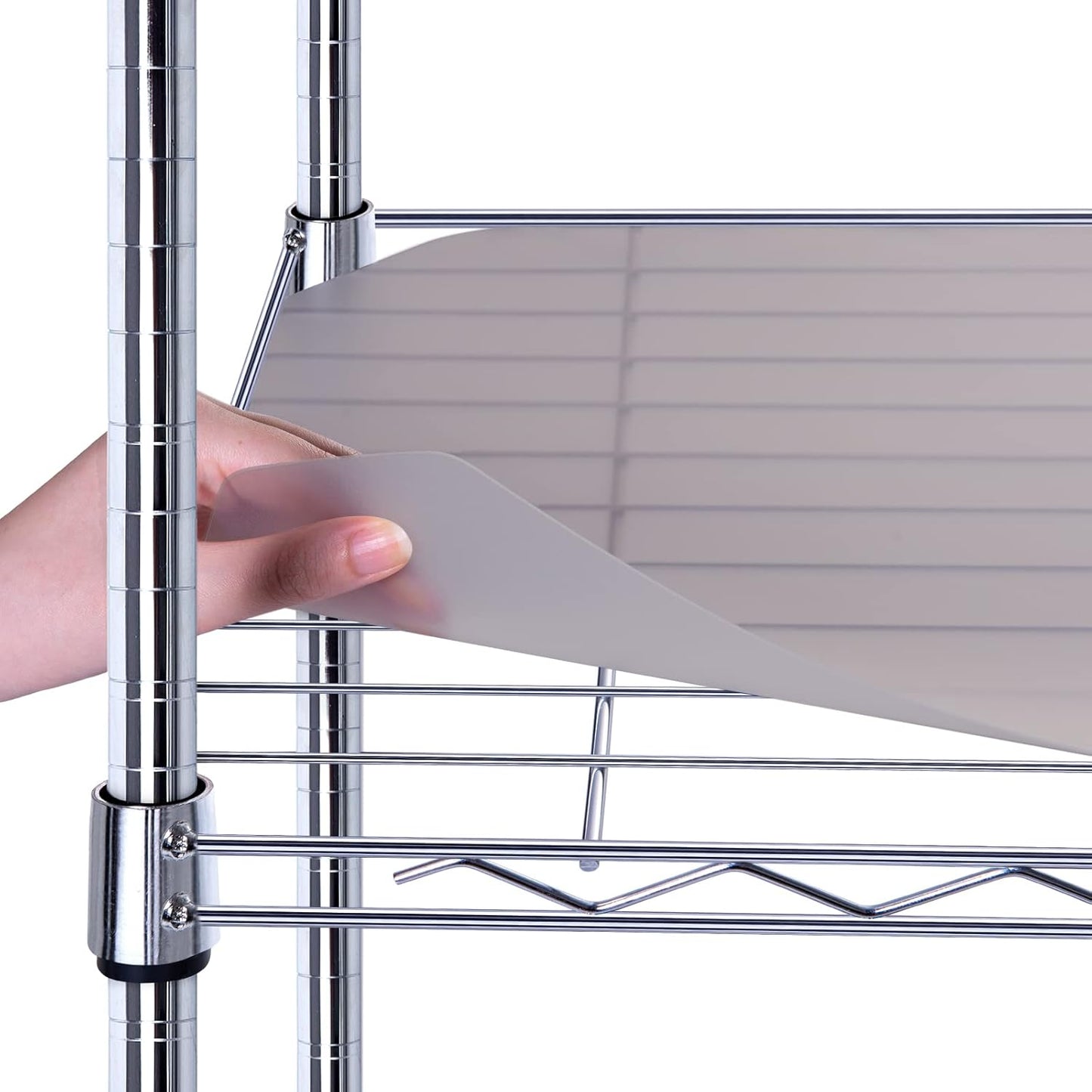 Heavy Duty Wire Shelf Liners Set of 10 for 18in x 48in Shelves