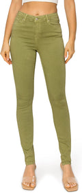 The Everyday Garment-Dyed Skinny Jeans - Soft Stretchy High Rise belt