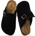 Kids Leather Cork Clogs for Boys & Girls - Supportive Non-Slip