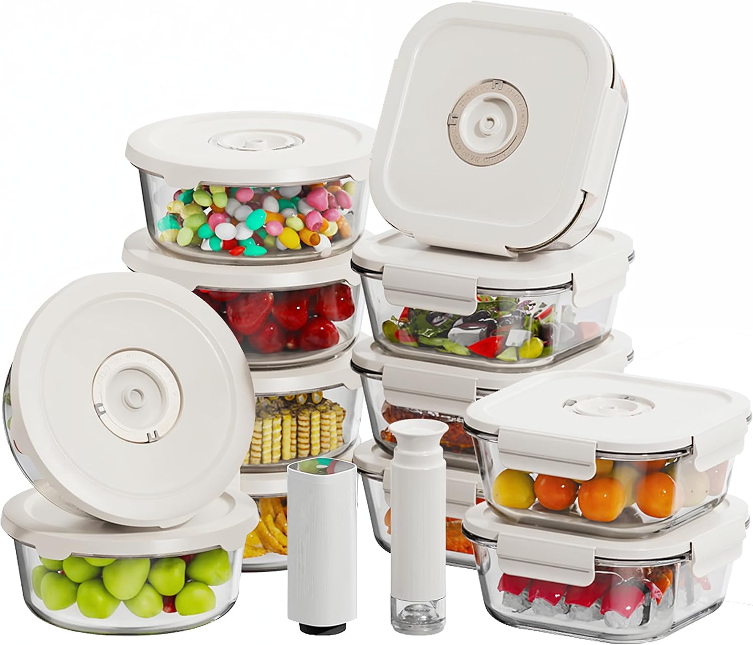 HOLDN STORAGE Vacuum Food Storage Containers for Freshness