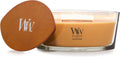 WoodWick Golden Bourbon Scented Ellipse Candle - Fireside Ambiance