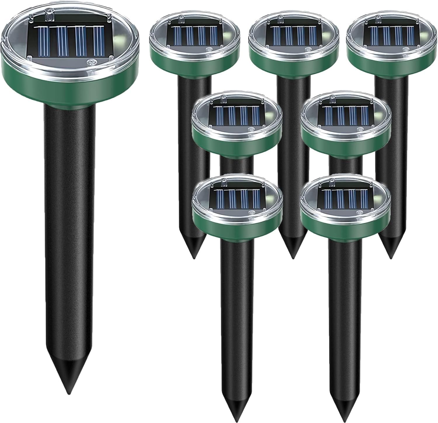 12Pack Solar Powered Snake Repellent for Yard and Garden Use