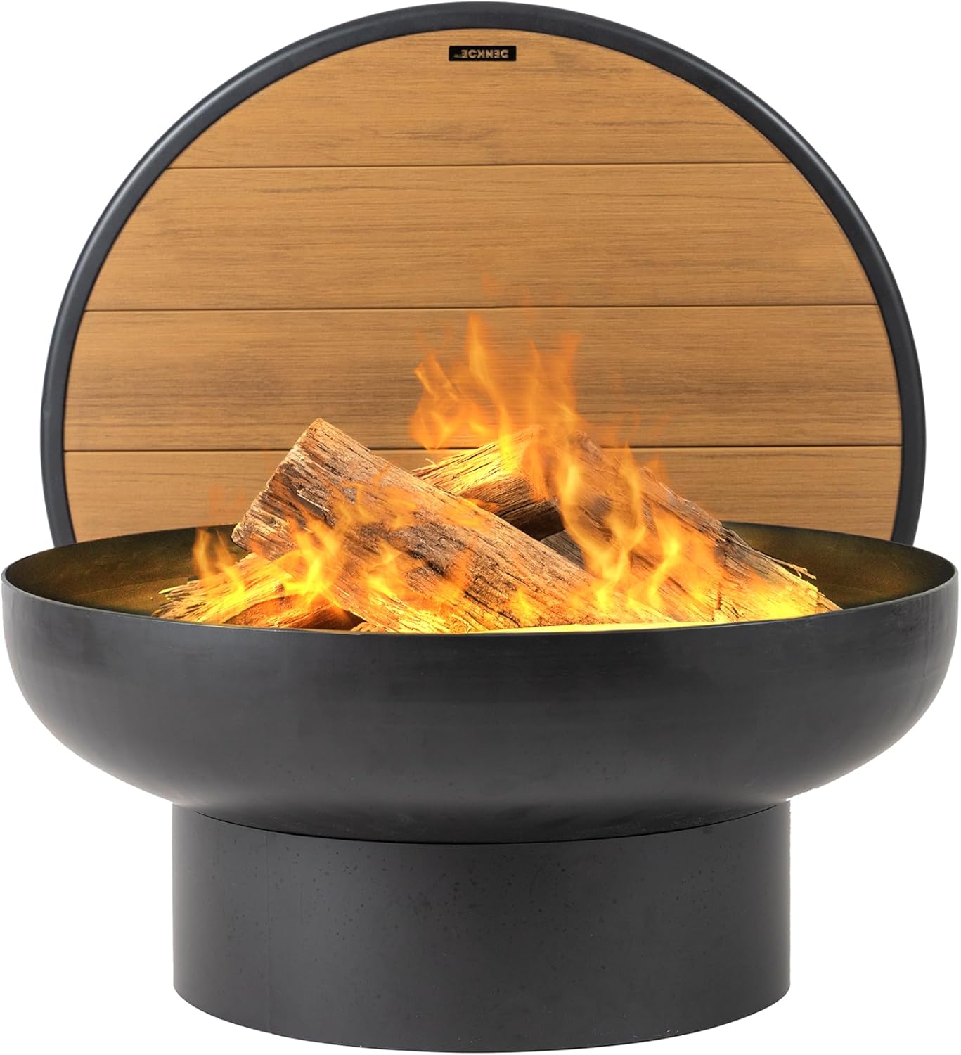 Iron Fire Pit Table with Lid for Outdoor Bonfire Gatherings