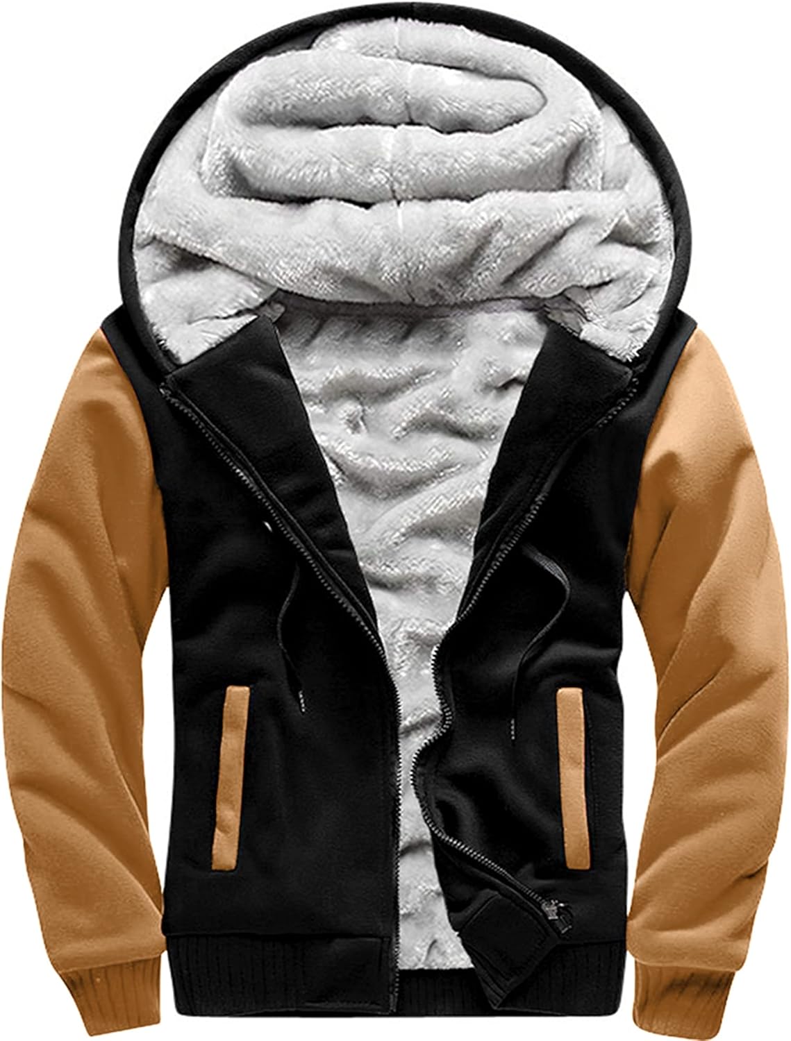 MACHLAB Men's Pullover Winter Workout Fleece Hoodie Jacket
