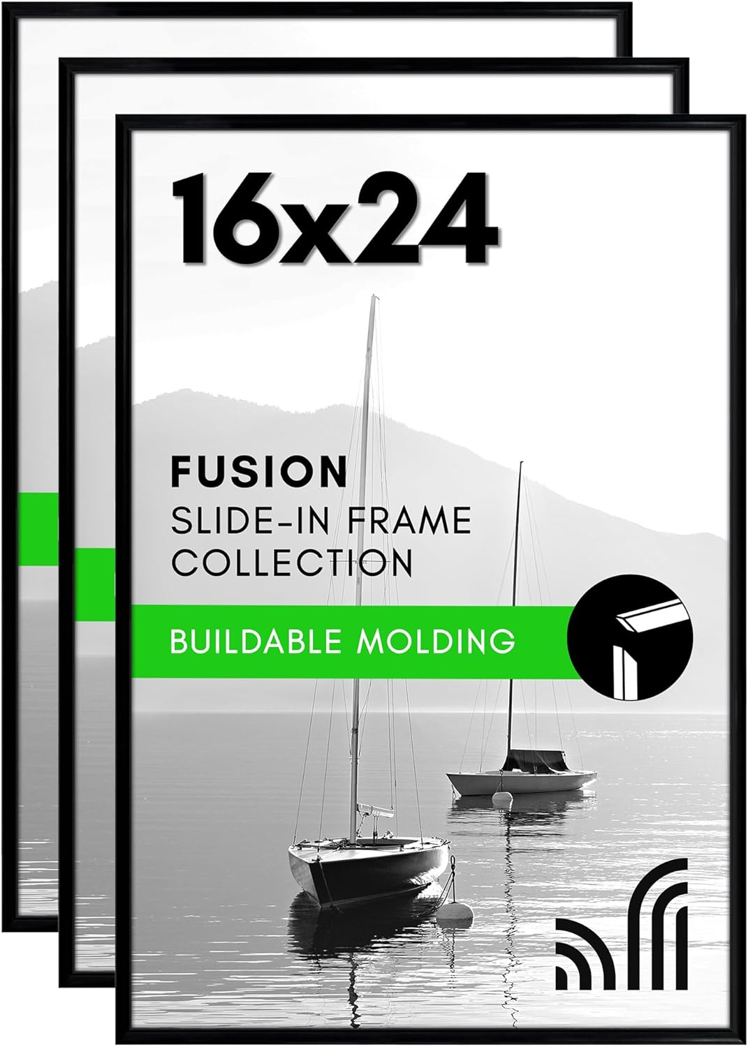 16x24 Poster Frame Set of 3 with Polished Front Cover