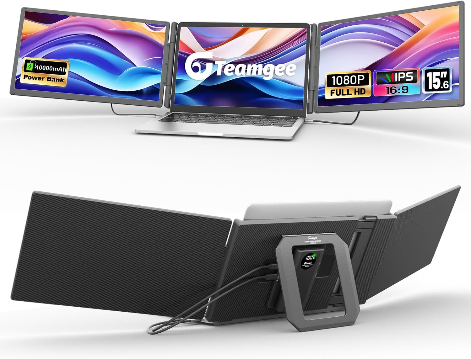 Teamgee 15.6 Laptop Screen Extender for Enhanced Productivity