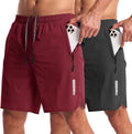 CANGHPGIN 2 Pack Mens Workout Athletic Shorts for Comfort