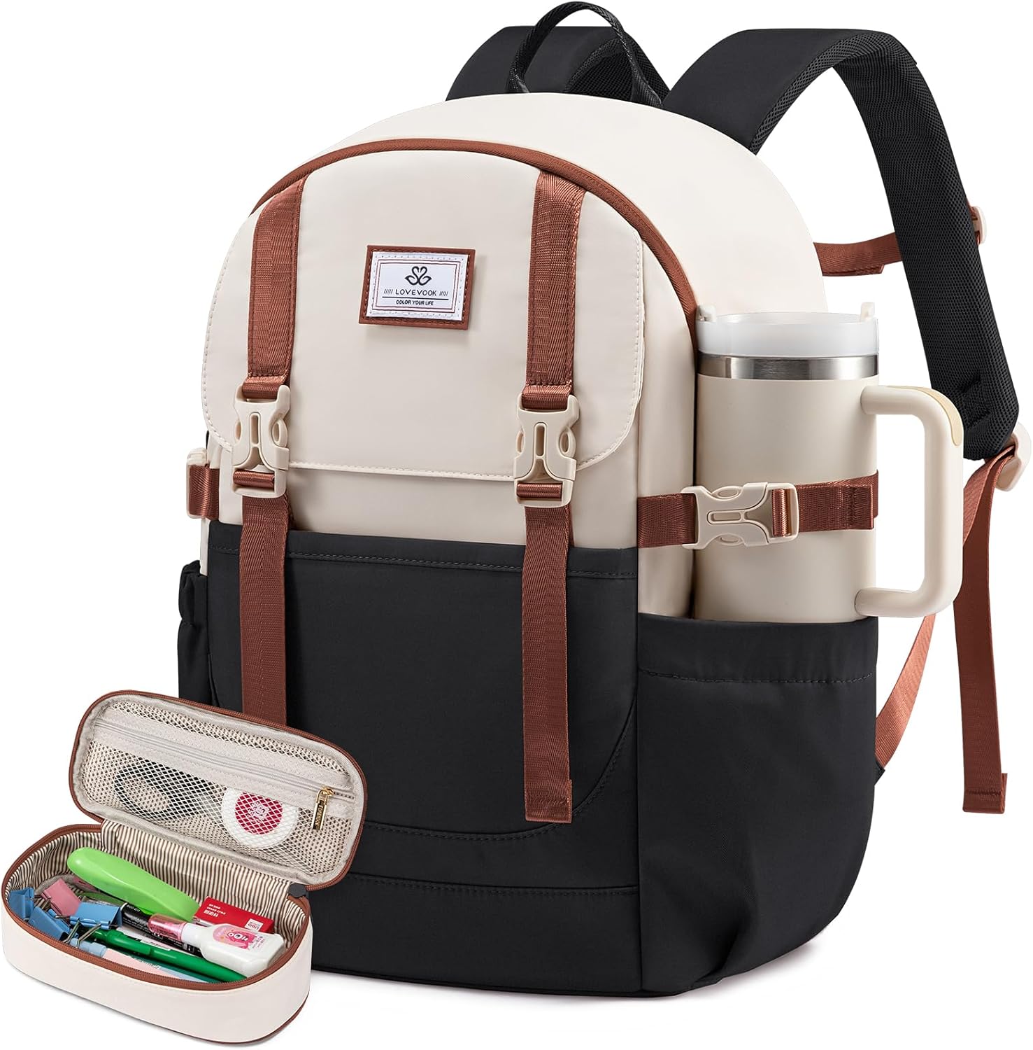 LOVEVOOK School Backpack for Teen Girls - Stylish & Functional