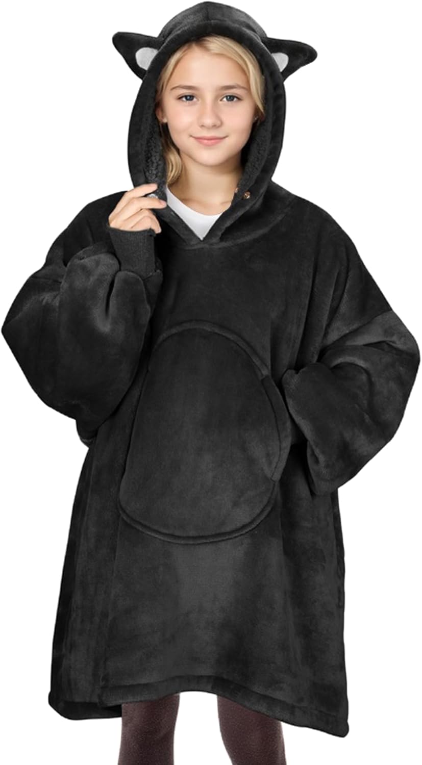Cozy Sherpa Hoodie for Kids - Warm & Oversized