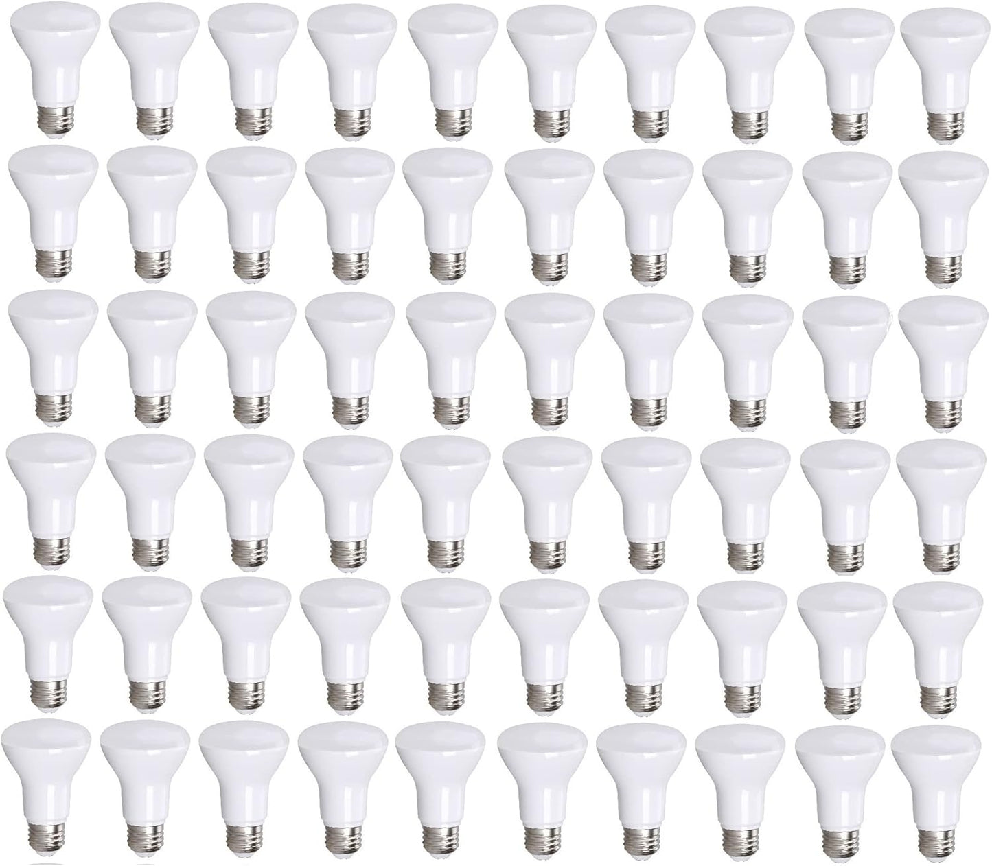 Bioluz LED BR20 Bulb 60 Pack - Energy Efficient Dimmable Light