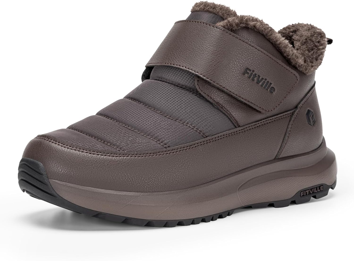 FitVille Snow Boots for Men with Heat Lock Technology