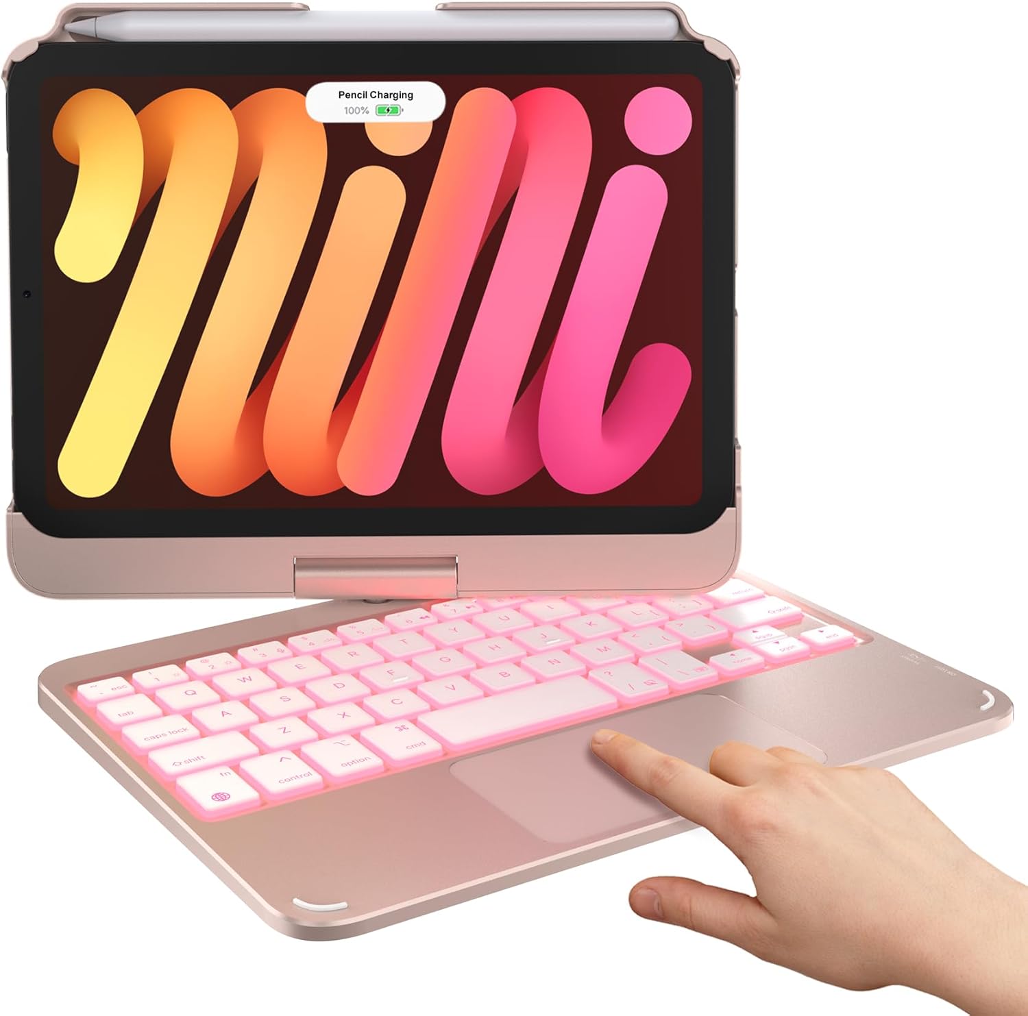 Typecase Keyboard Case for iPad Mini 7 & Mini 6 - Rose Gold