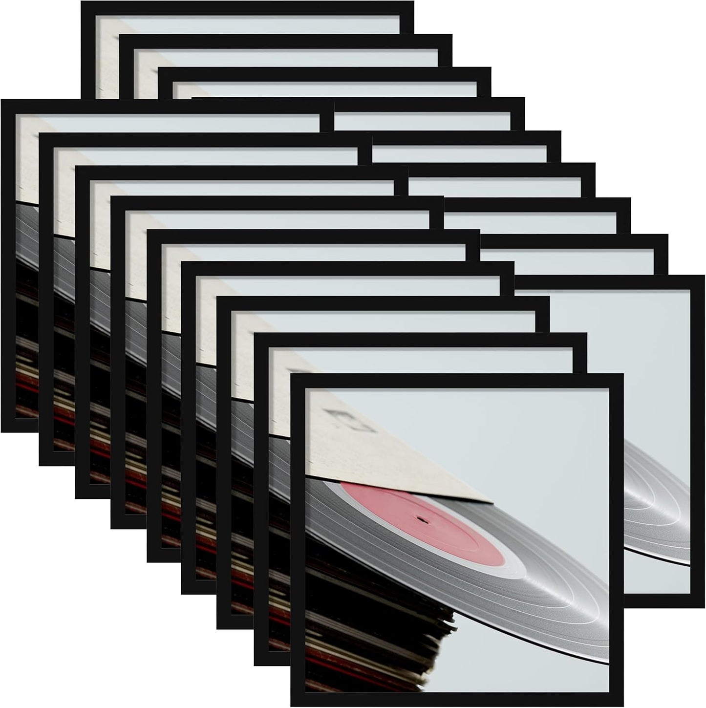 Sturdy 12.5x12.5 Record Frame for Displaying Music Albums