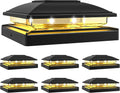Solar Post Cap Light for 4x4/5x5/6x6 Posts - Warm & Cool LED