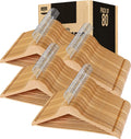 Wooden Coat Hangers 80 Pack - Durable Slim Suit Hangers for Closet