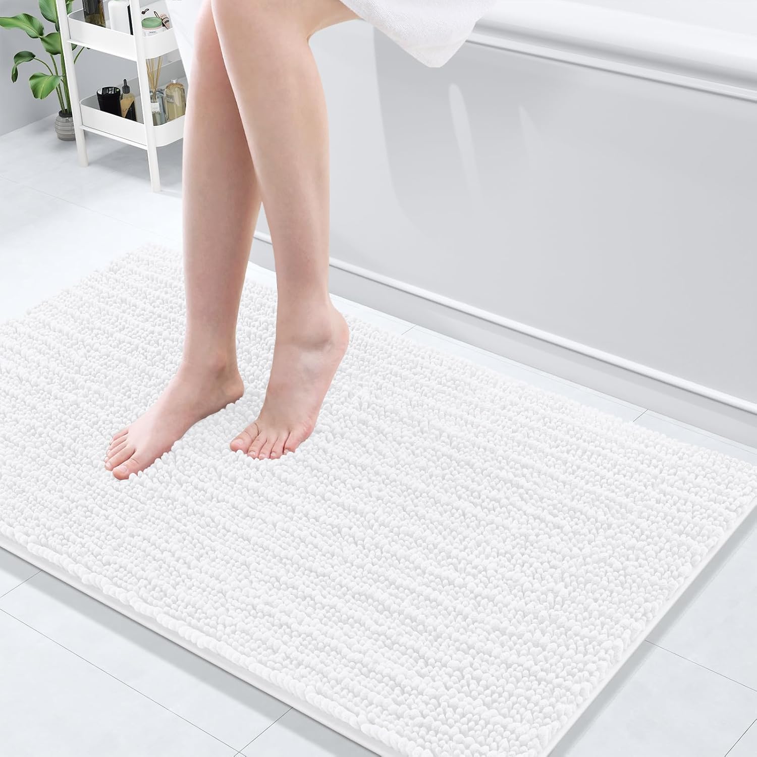 Arotive Luxury Chenille Bathroom Rug Mat for Ultimate Comfort