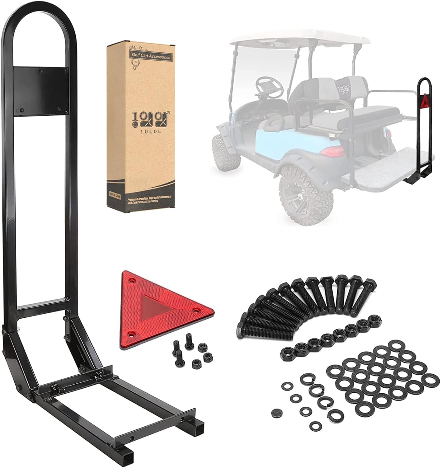 10L0L Universal Golf Cart Rear Safety Grab Bar for Stability